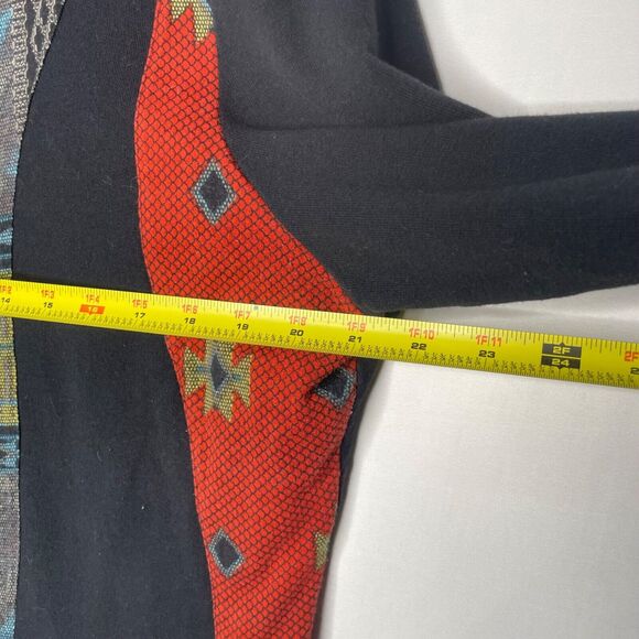 Parsley & Sage Sweatshirt Womens L Patchwork Mixed Print Wearable Art Full Zip - Picture 6 of 6